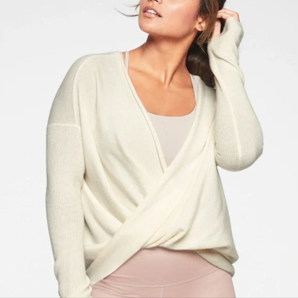 Athleta Finale Wool Cashmere Convertible Sweater
